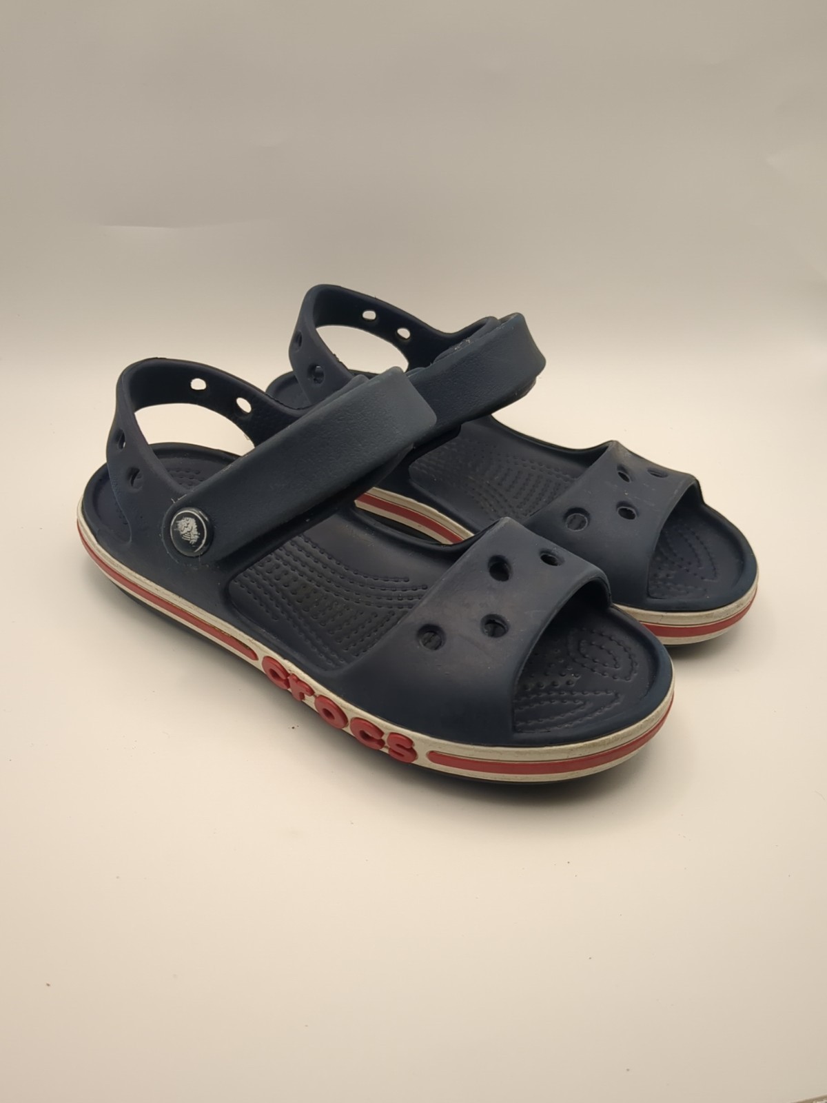 Kids Croc Bayaband Sandals Navy/ Pepper | Size C 10