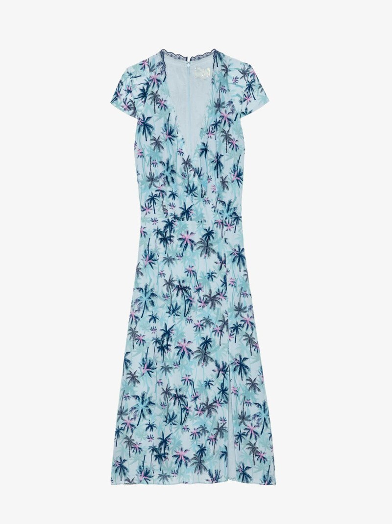NEW Women Zadig &Voltaire V-Neck Silk Thin Sweet Soft Top Suspenders Dress XS-L