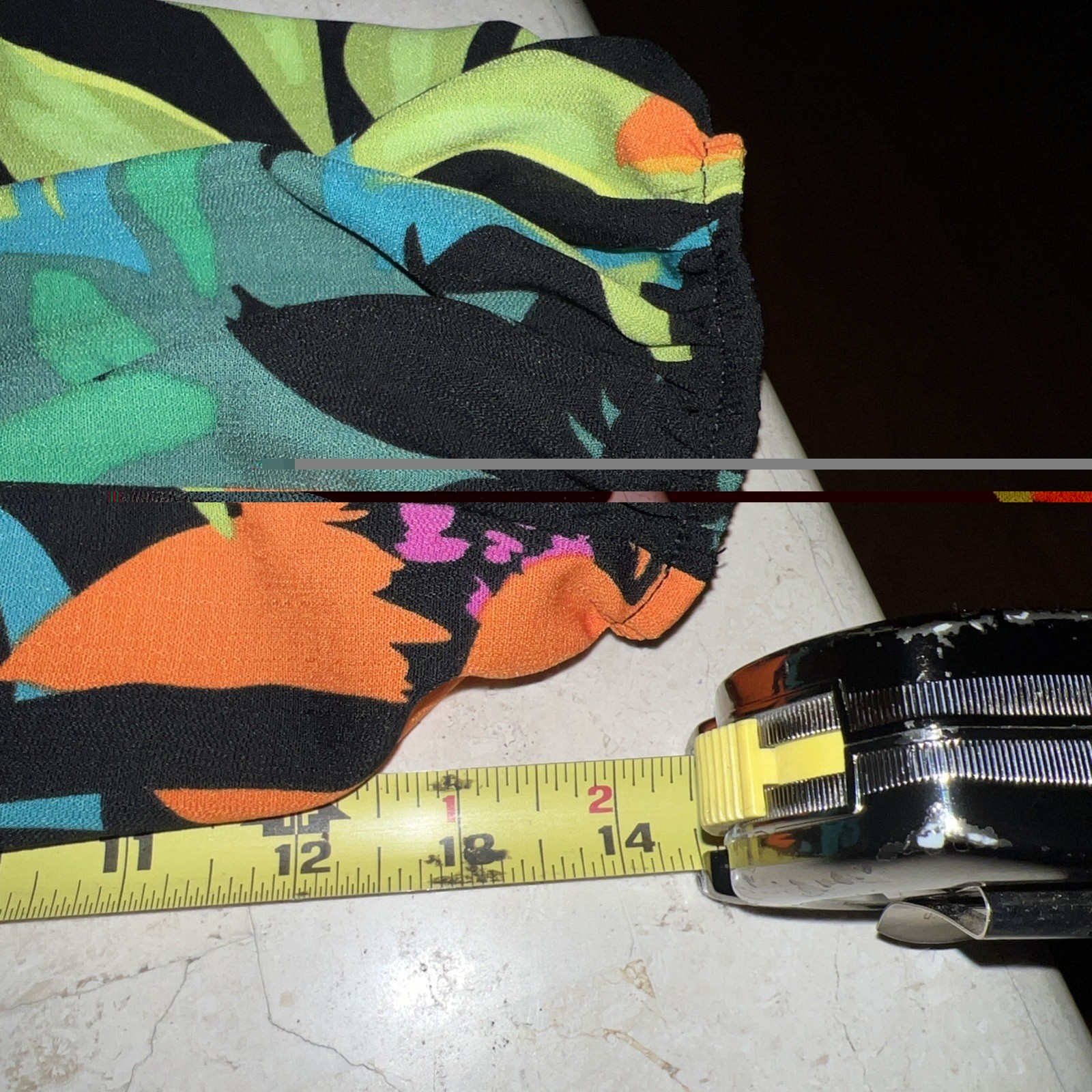 Joseph Ribkoff Size 4 Multi Color Tropical Print Flared Blouse Women’s NWT $195
