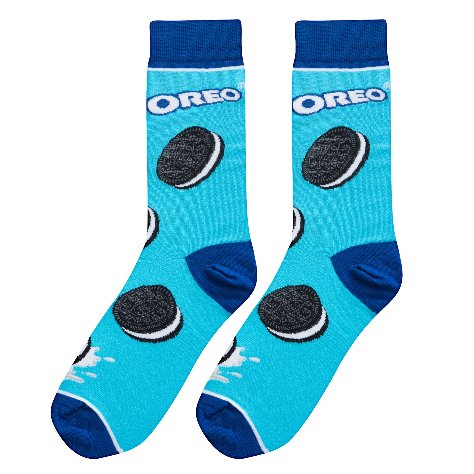 Cool Socks Novelty Crew Socks Men’s Women’s, Oreo Cookies, Graphic Print, Large