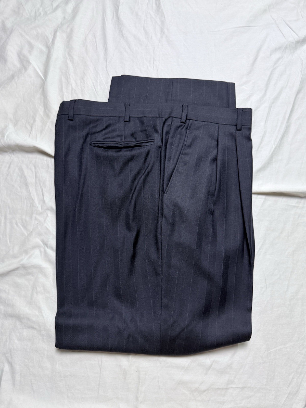 Vito Rufolo Suit Mens 48R 43×28 Made in Italy Lessona Super 100s 2 Piece Cuffed