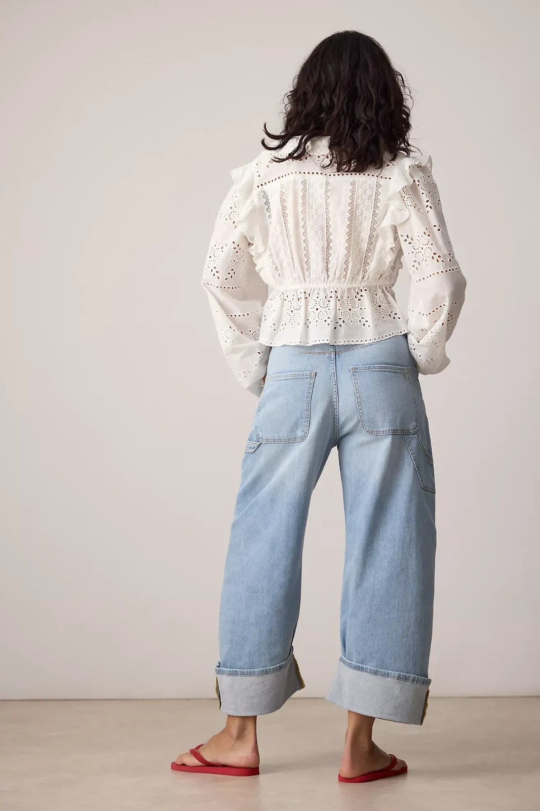 Anthropologie Kayden High Rise Carpenter Barrel Jeans by Pilcro