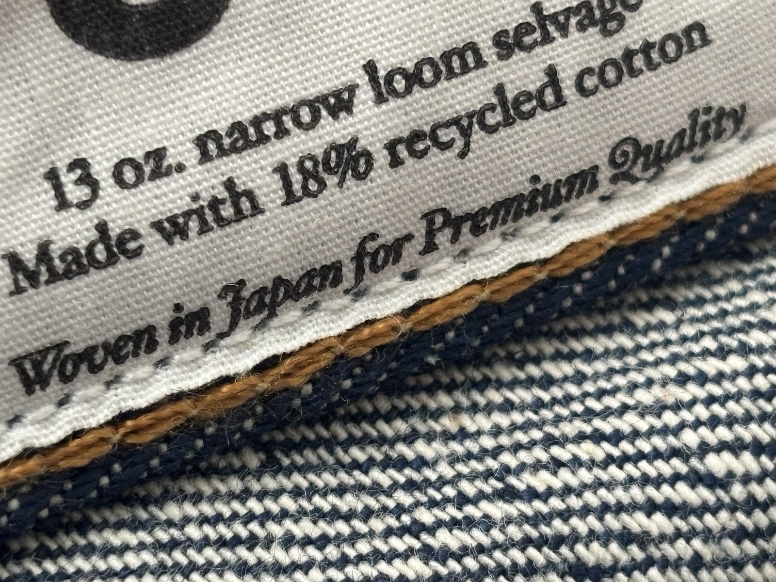 LEE Jeans 101 Japan Sanforized Selvedge Denim Made in Italy Men’s Size 36×32