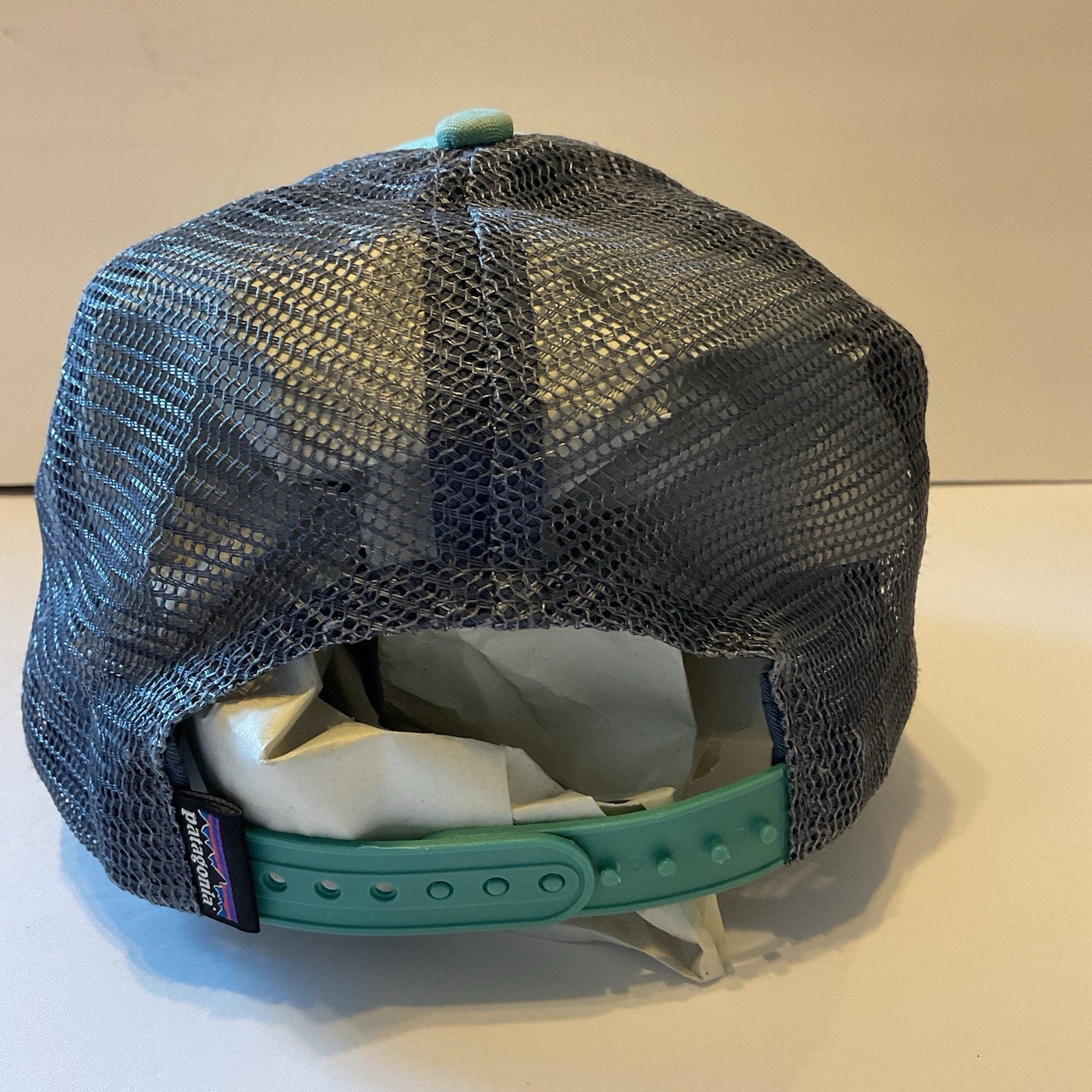 Patagonia Lo Pro Trucker Hat Logo Mesh Cap Green Snapback 100% Organic Cotton