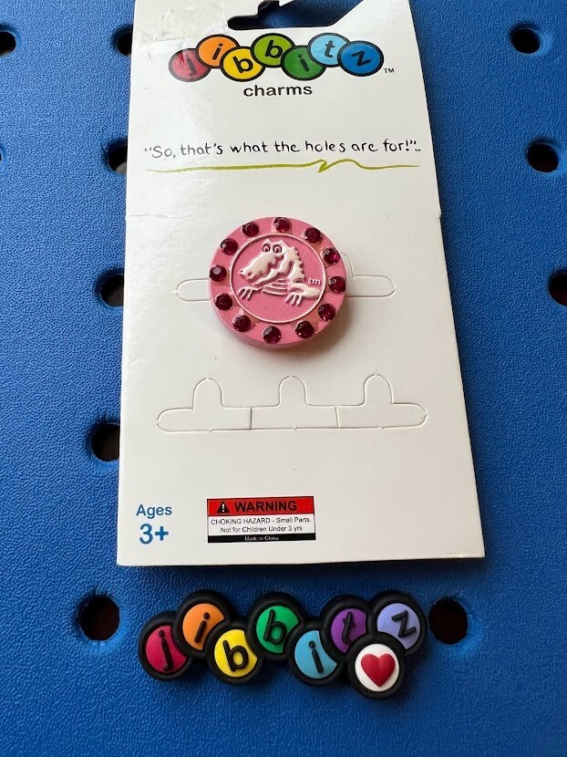 Rhinestone Duke Logo Authentic Jibbitz Shoe Charm for Crocs. Rare! New w/ Tags!