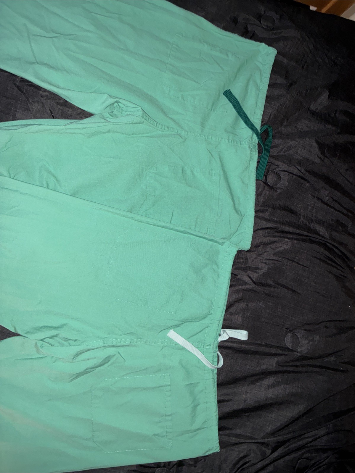 Lot of 2 Medline M500 NT JM-CM Scrub Pants Medium Green Unisex Straight Leg