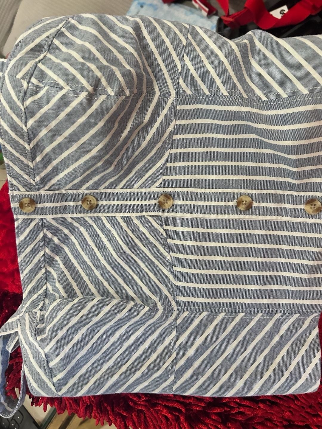 Abercrombie & Fitch Striped Smocked Corset Tank Top Size S