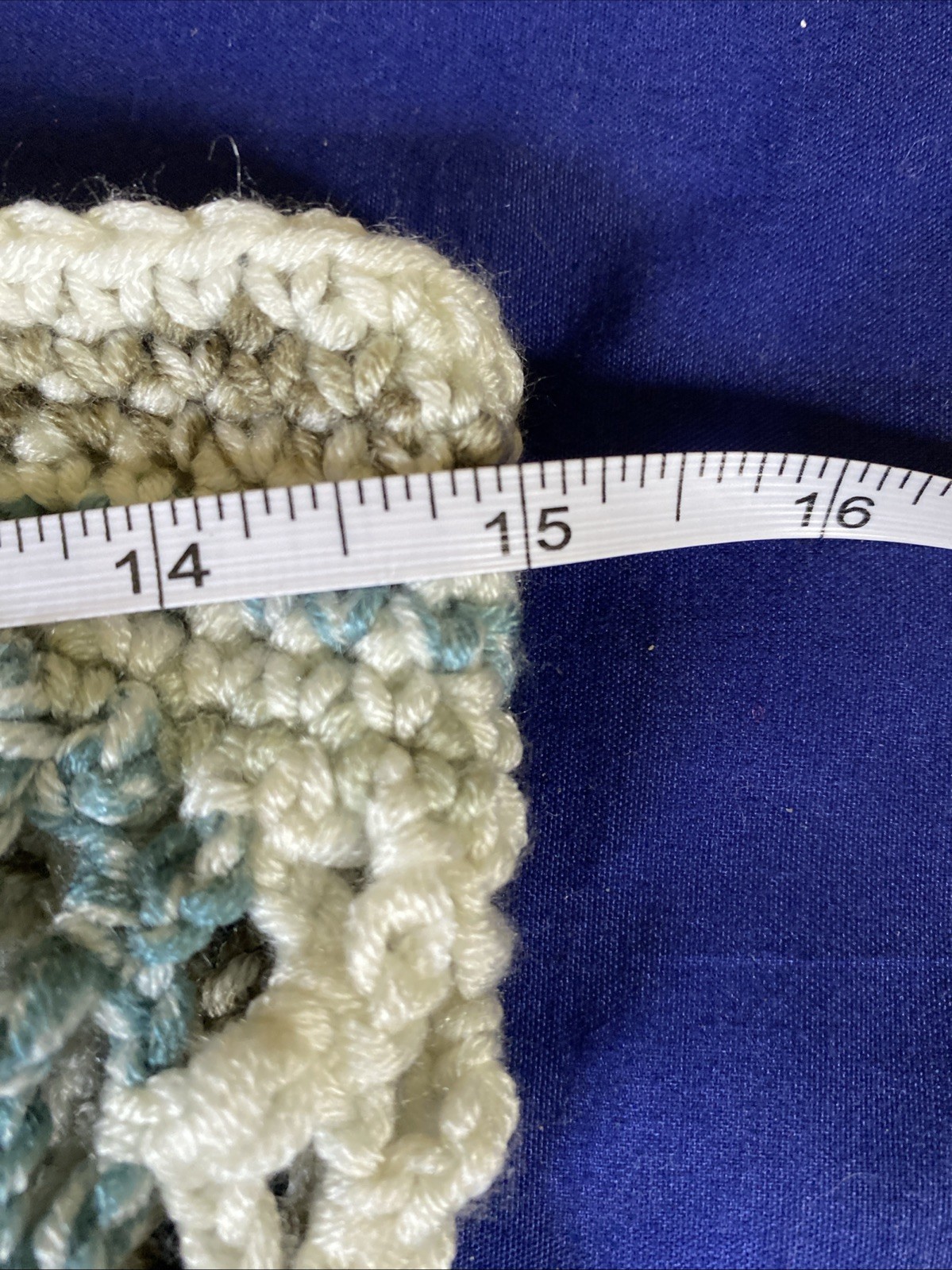 Small Handmade Crocheted French Mesh Market Bag Brown|Blue|Tan