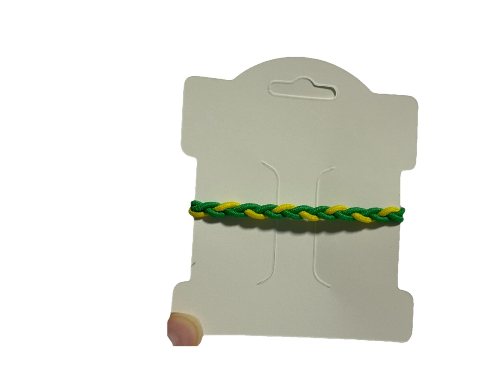 🌸 Handmade Kanzashi Flower Hair Tie –Yellow and Green with Pearl Center