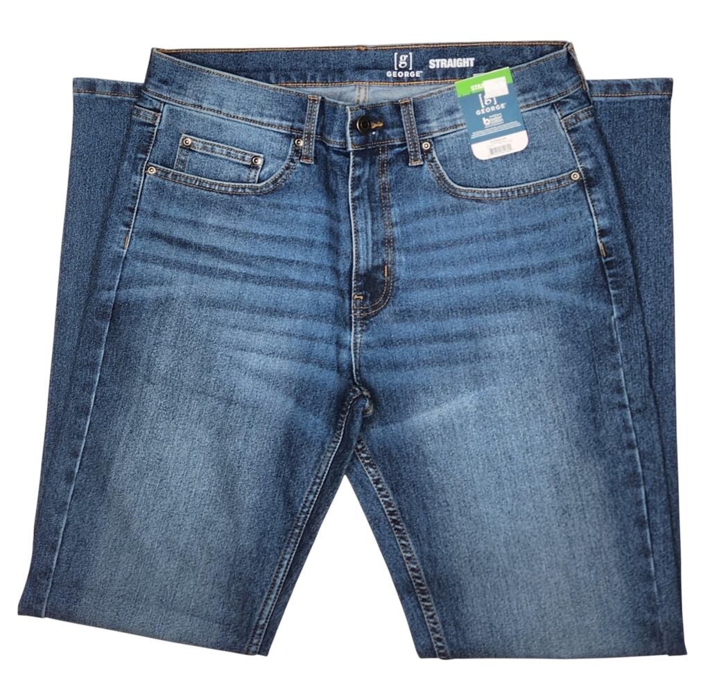 George #11686 NEW Men’s Stretch Straight Leg Jeans