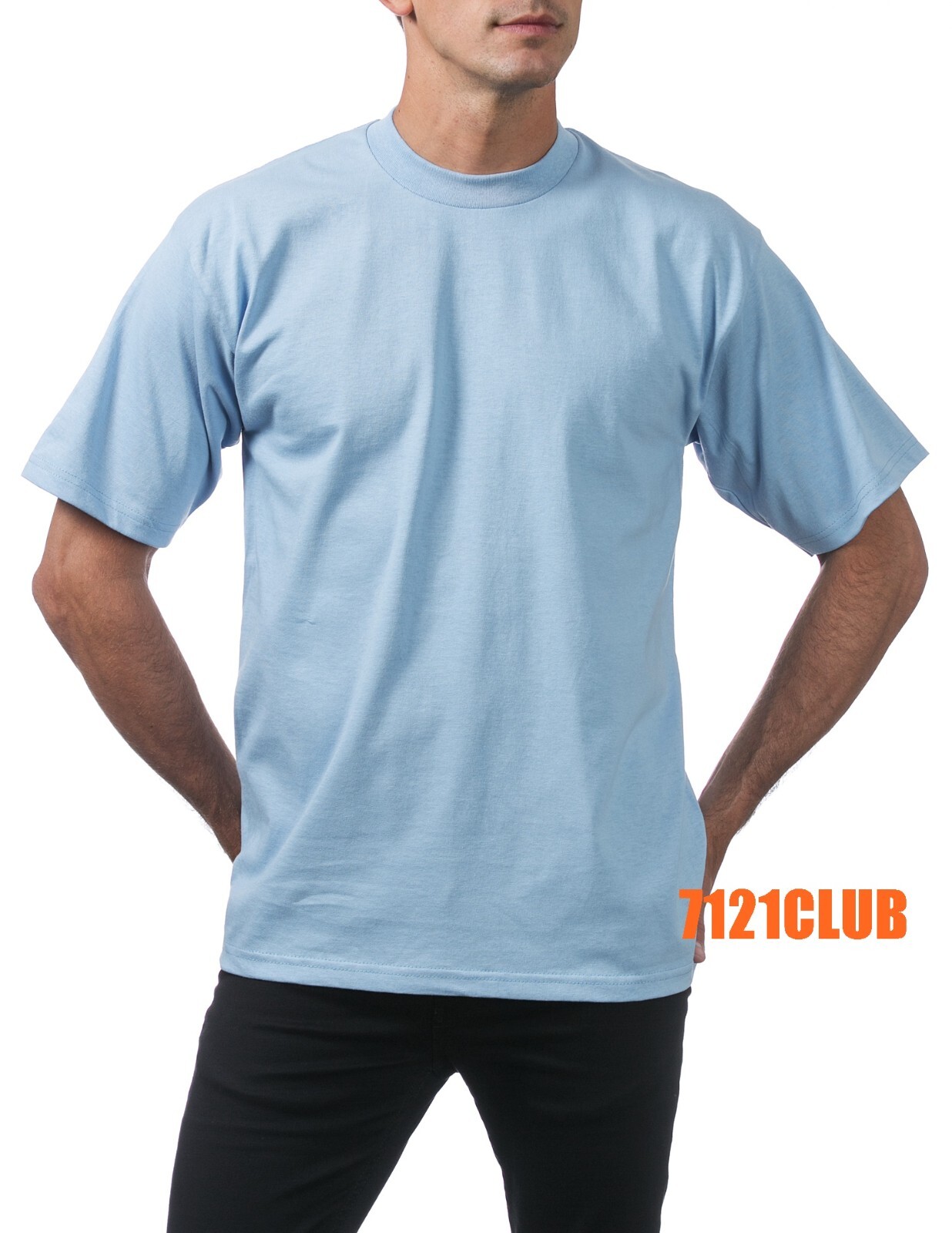6 PACK PRO CLUB MEN’S T SHIRTS PROCLUB HEAVYWEIGHT SHORT SLEEVE BIG & TALL S-7XL