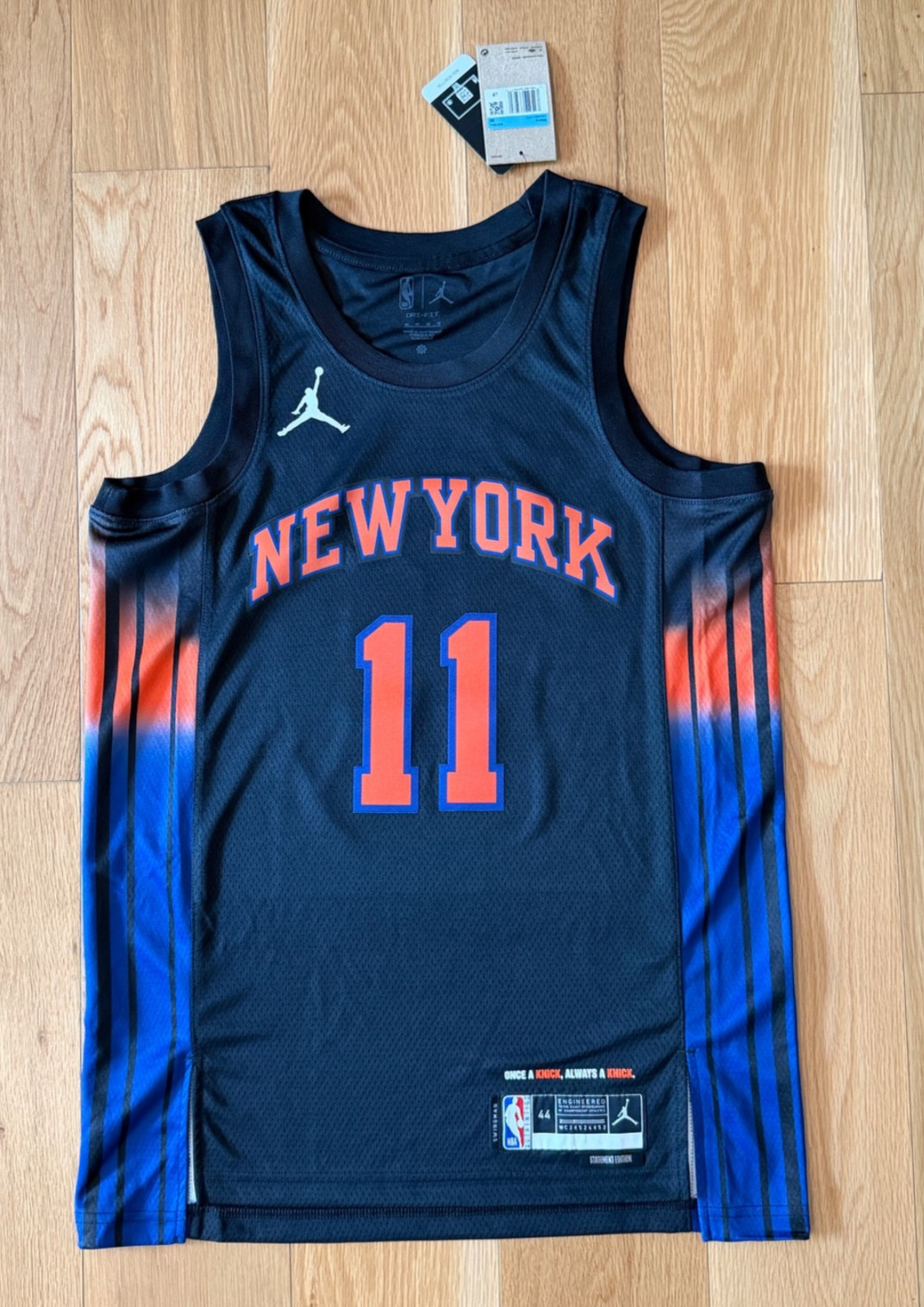 NIKE NEW YORK KNICKS JALEN BRUNSON STATEMENT EDITION JORDAN SWINGMAN JERSEY MSG!