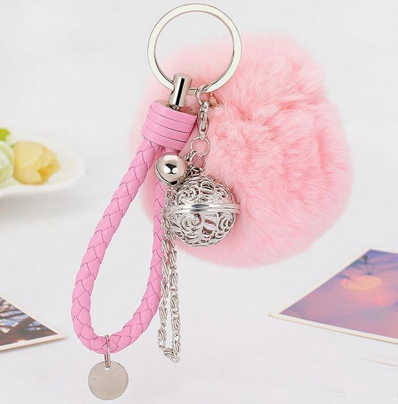 Hanging Ornament Pom Pom Keychain Plush Ball Key Chain Fluffy Accessories Car