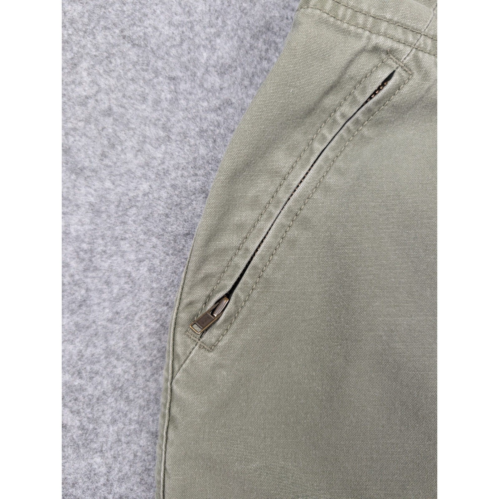 Eddie Bauer Womens Olive Green Canvas Utility Mini Skirt Outdoor Casual