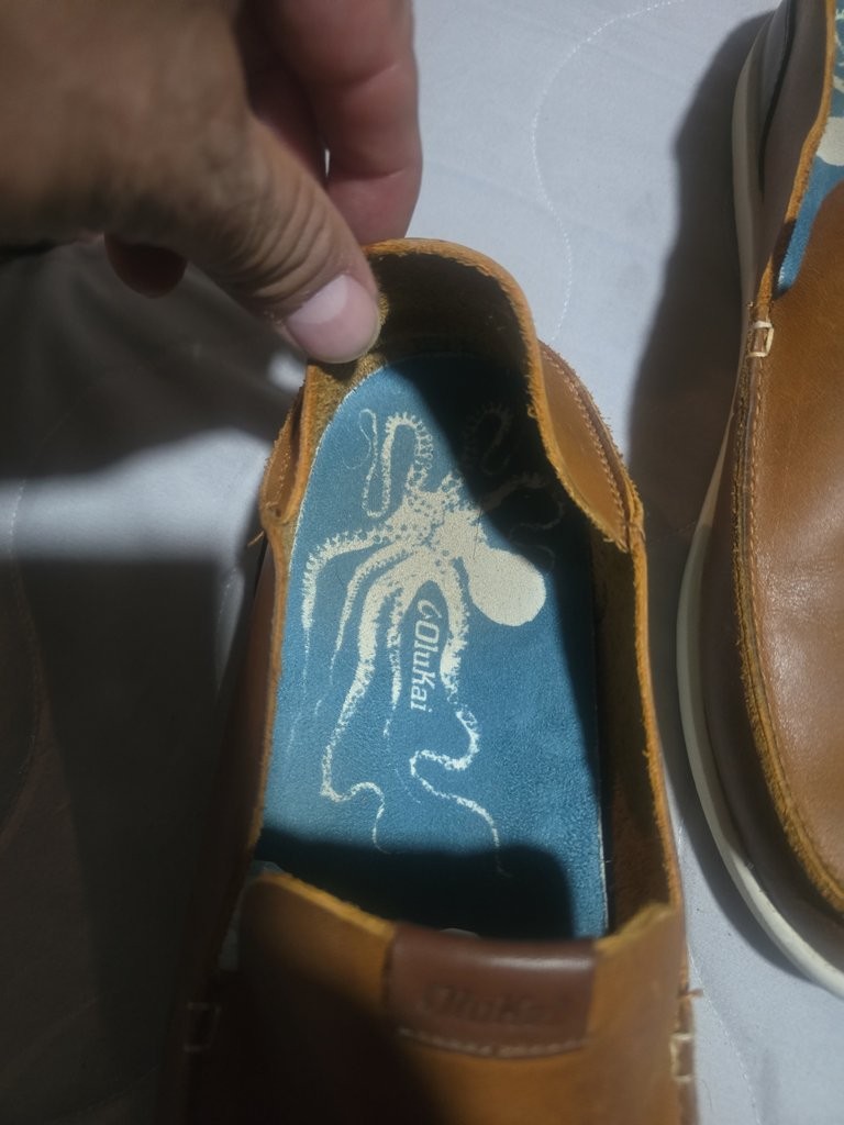 Olukai Men’s Leather Slip-On Shoes