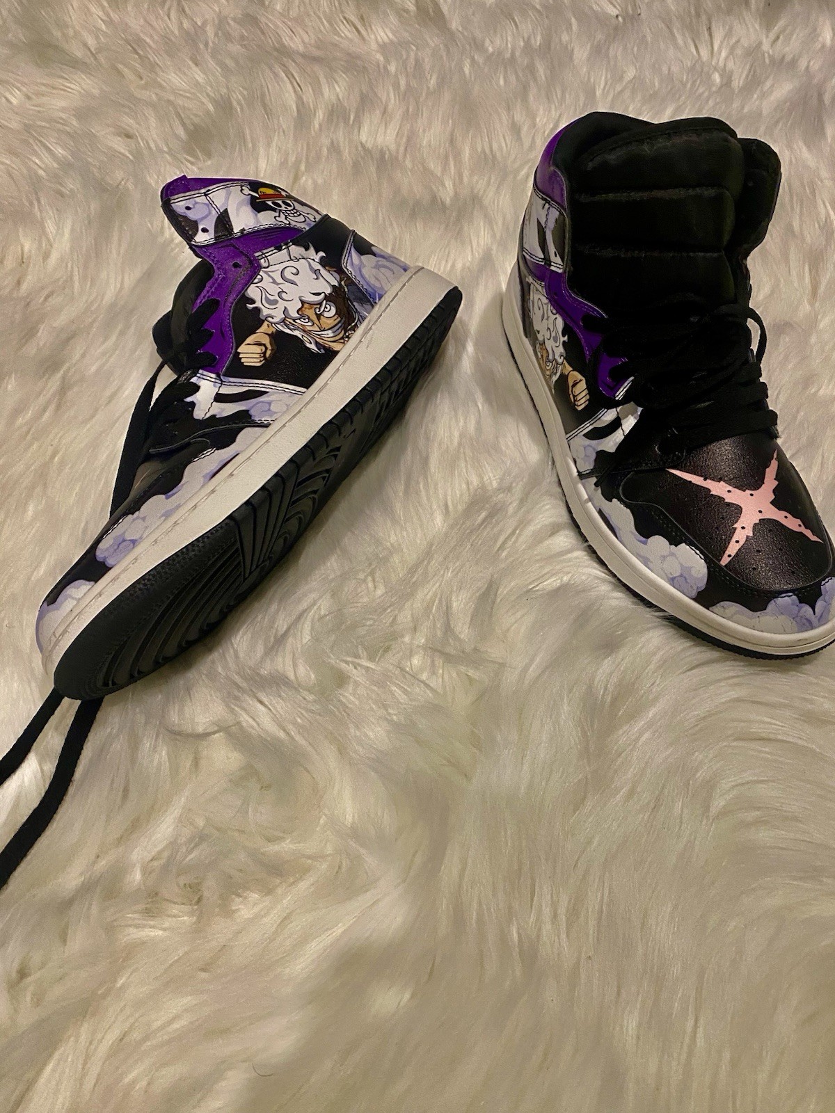 Custom Gear 5 Luffy One Piece High Tops EU 45 US 11.5
