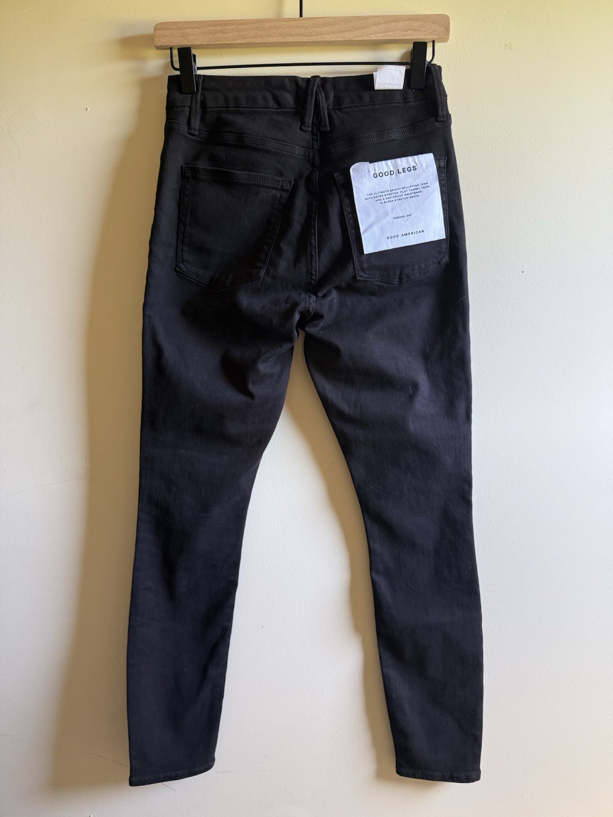 Good American Good Legs Skinny Jeans Black Size 6/28