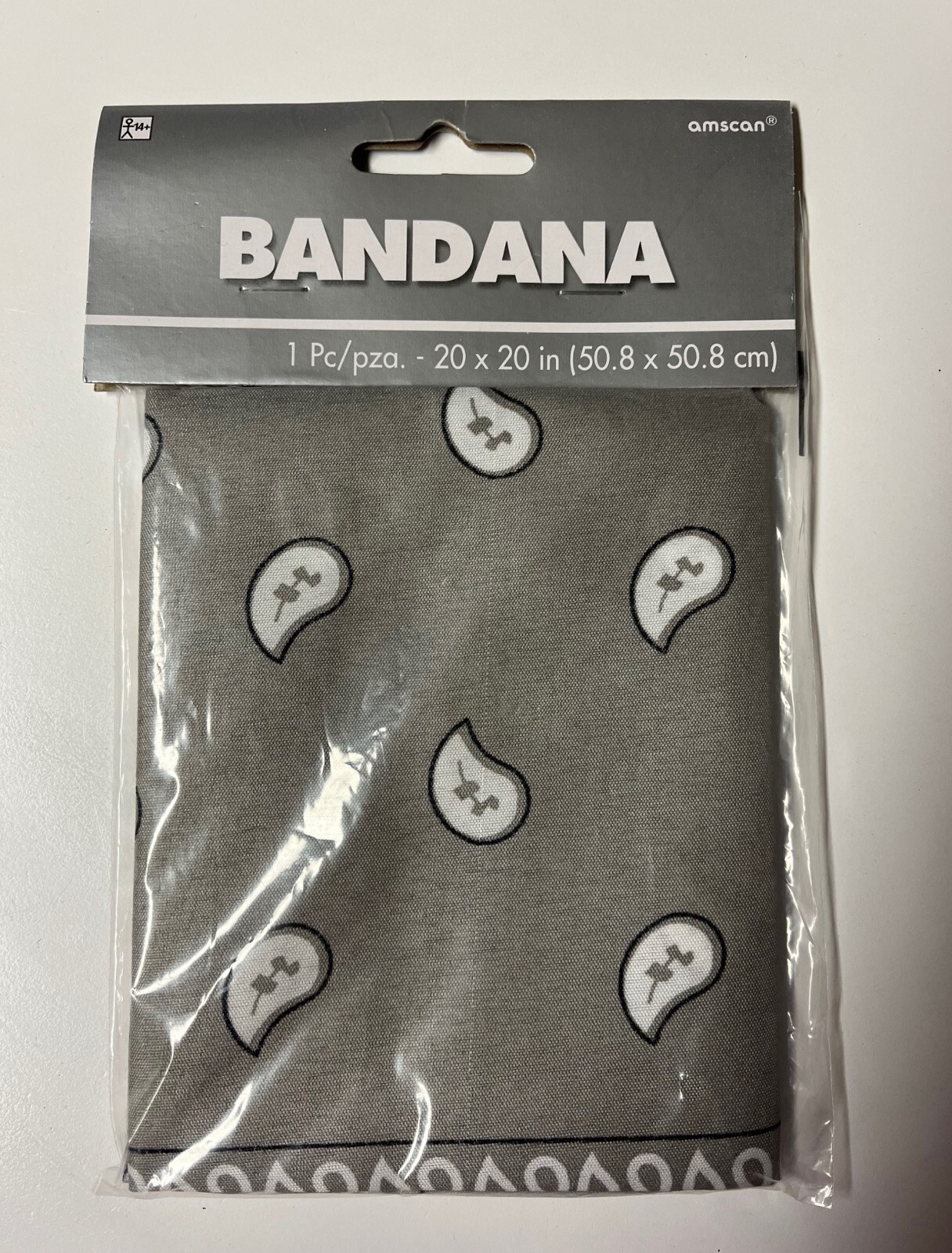 6 Pack 20″ x 20″ Bandanas Black, Pink, Orange, Yellow, Gray, Tan US Seller