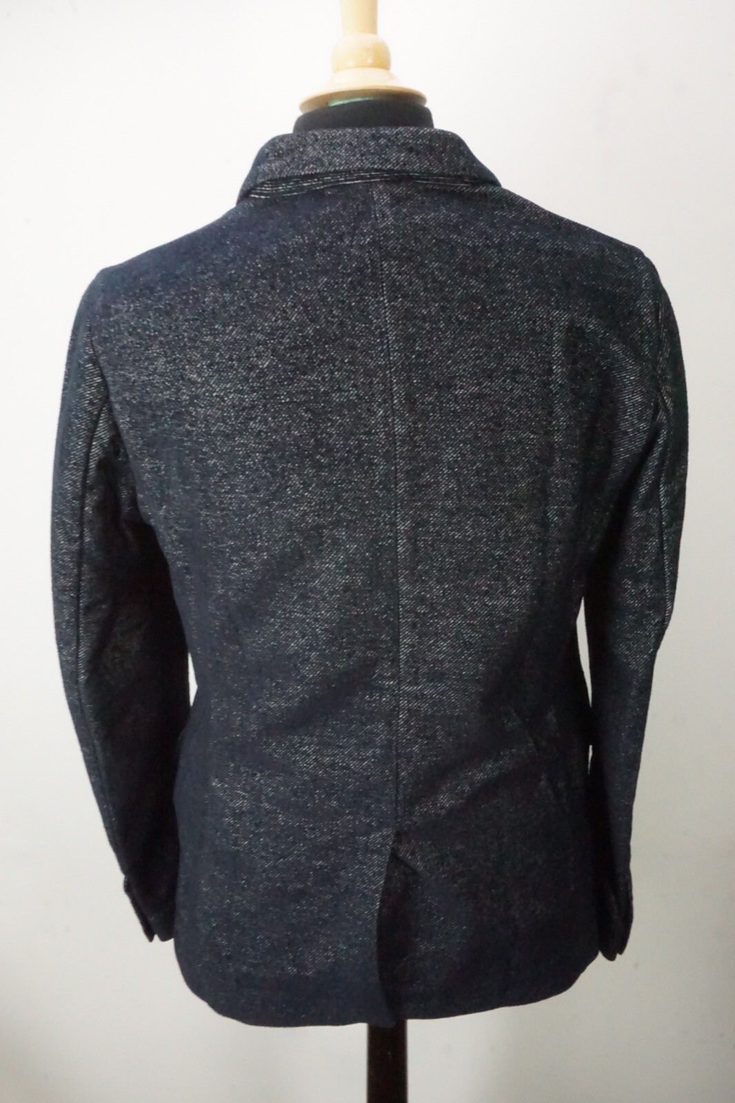 Giorgio Armani Black Label Blue Striped Cashmere 2 Pc Suit Jacket Pants 48 NEW