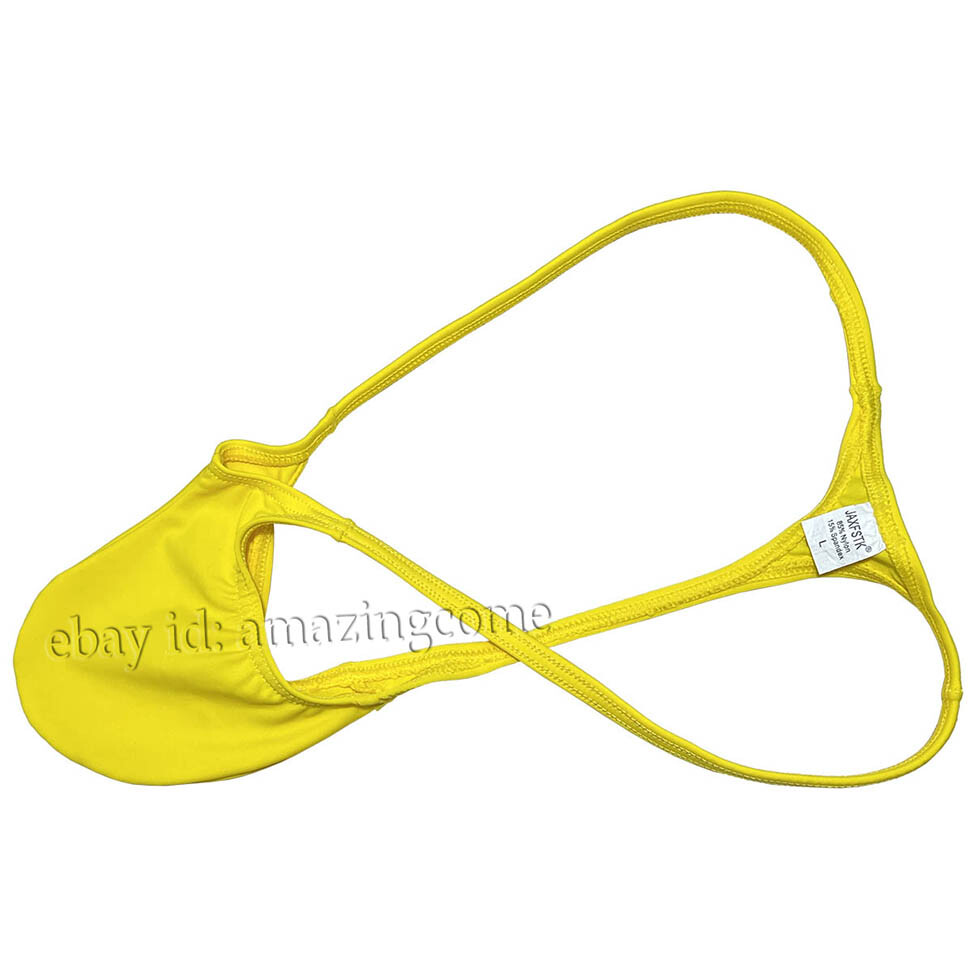 Men’s Spandex Micro Thong Underwear Contour Pouch G-string Tangas Bikini T-back