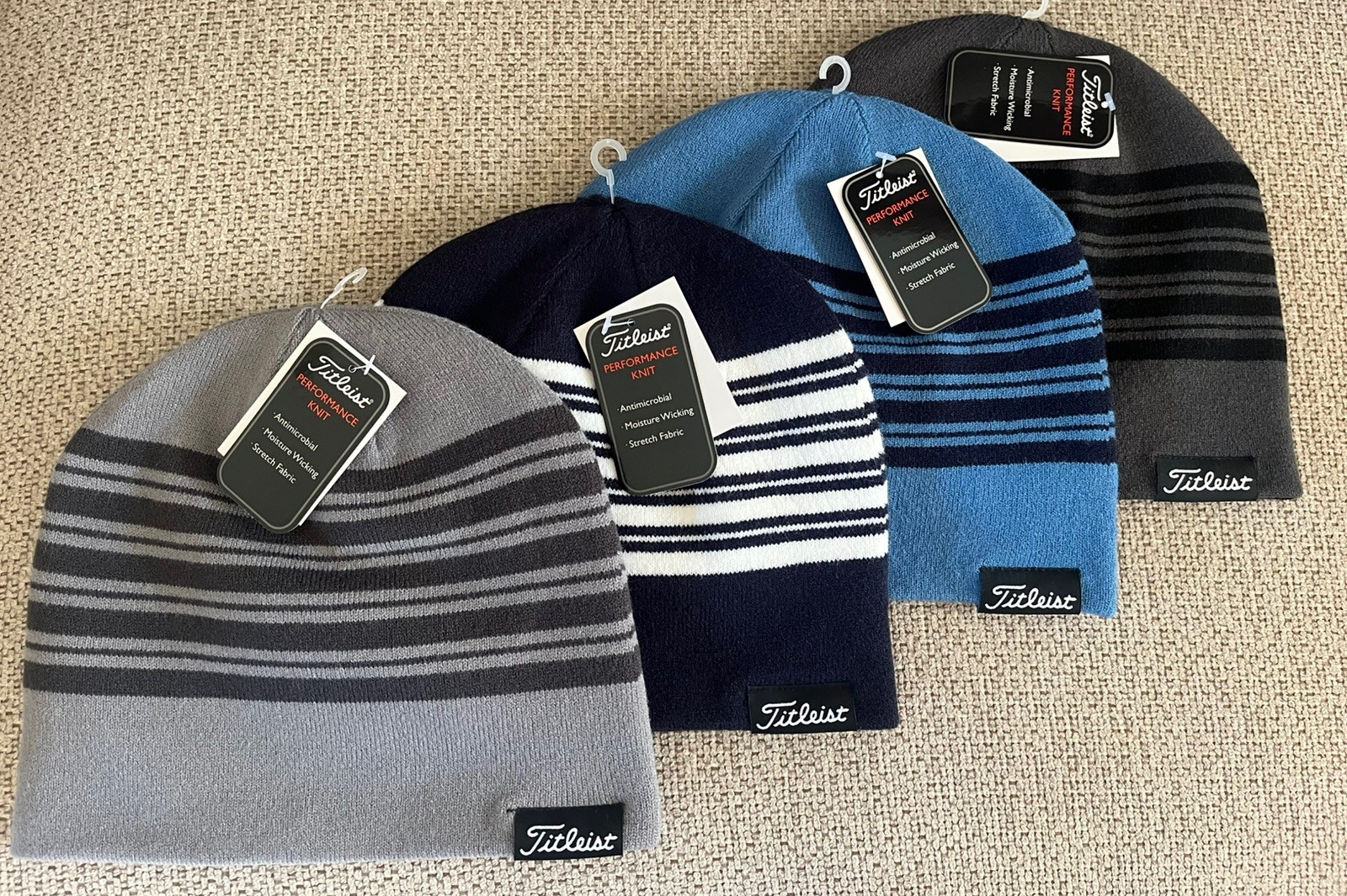 NEW TITLEIST GOLF LIFESTYLE PERFORMANCE KNIT REVERSIBLE BEANIE TOQUE HAT CAP