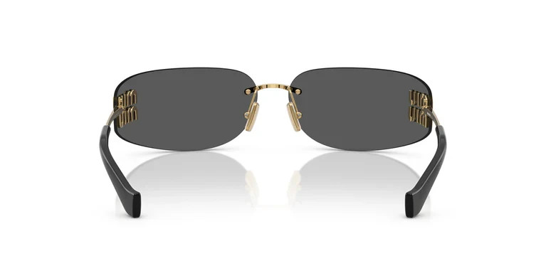 MIU MIU MU A51S 5AK5S0 Gold Grey Women’s 75 MM Sunglasses