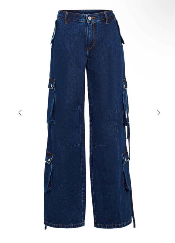NWT Ser.o.ya Joss Cargo Jean in Deep Sea! Size 29 – Run big – MSRP $348