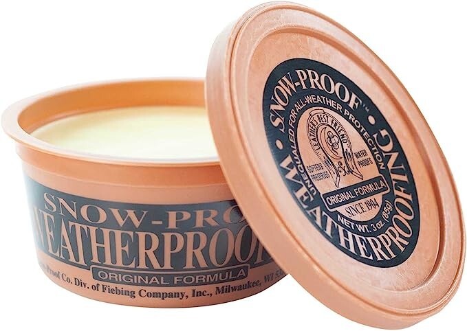 Fiebing’s Snow-Water-Weather Proofing Original Formula For Leather – Paste 3 Oz.