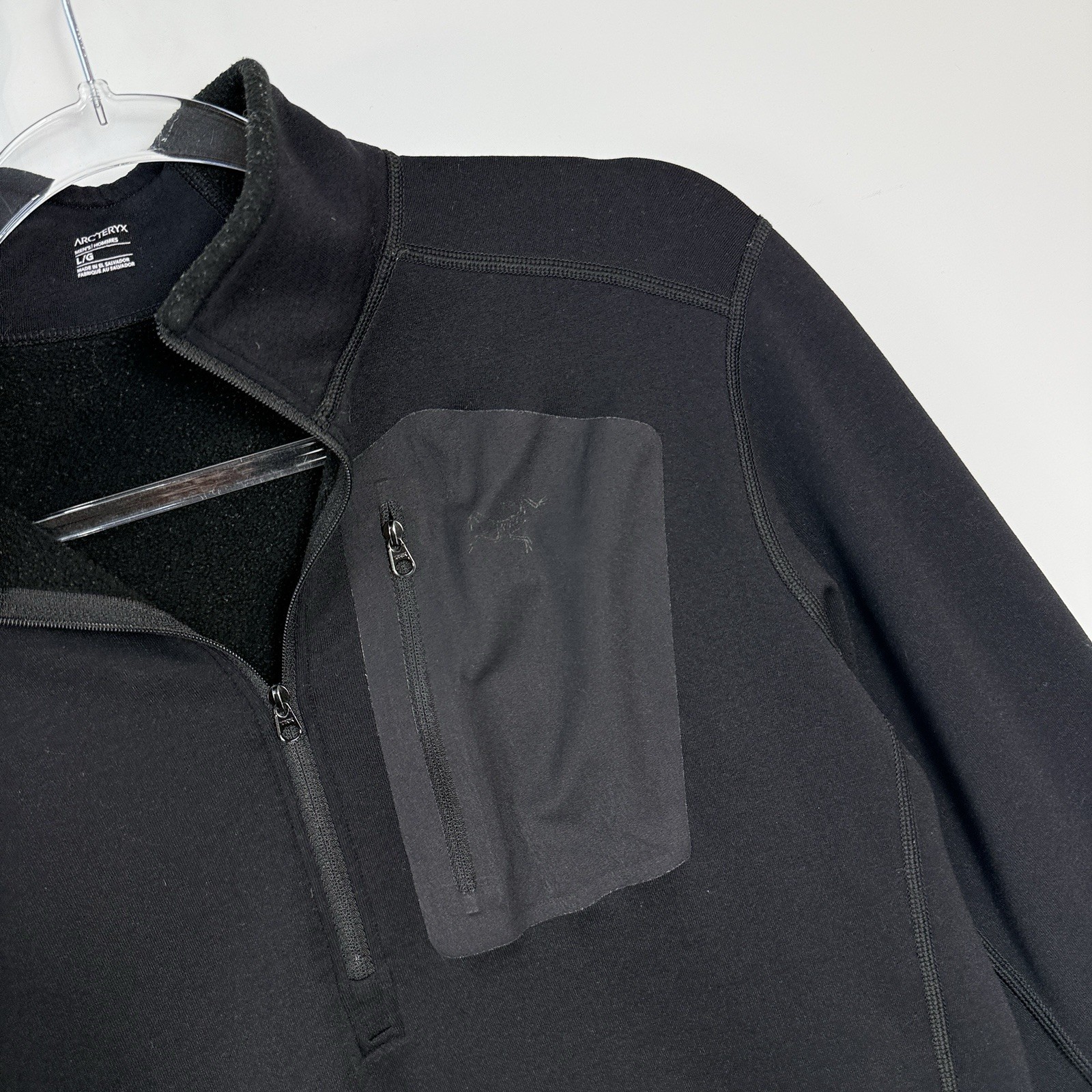 Arc’teryx Delta Half Zip Jacket Men’s Fleece Black Large L/G $200
