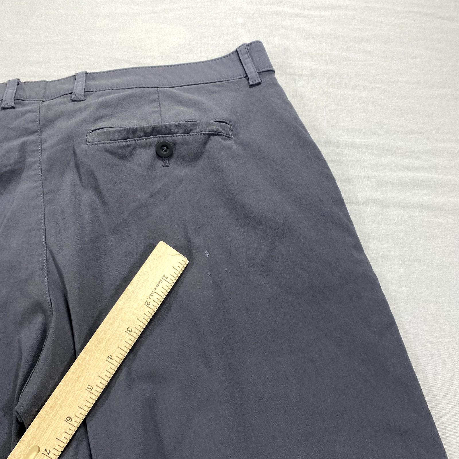 Copper & Oak All Day Tech Pants Mens 36×30 Gray Performance Stretch Golf Chino ^