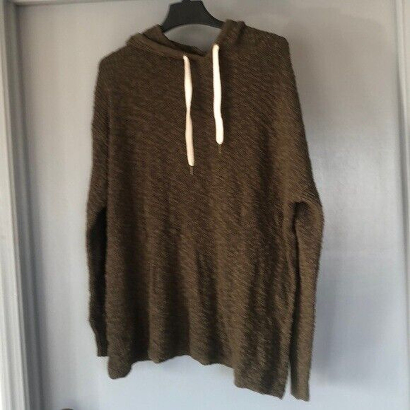 Natural Reflections Women’s forest green Cotton Blend Hoodie Sweater sz XL