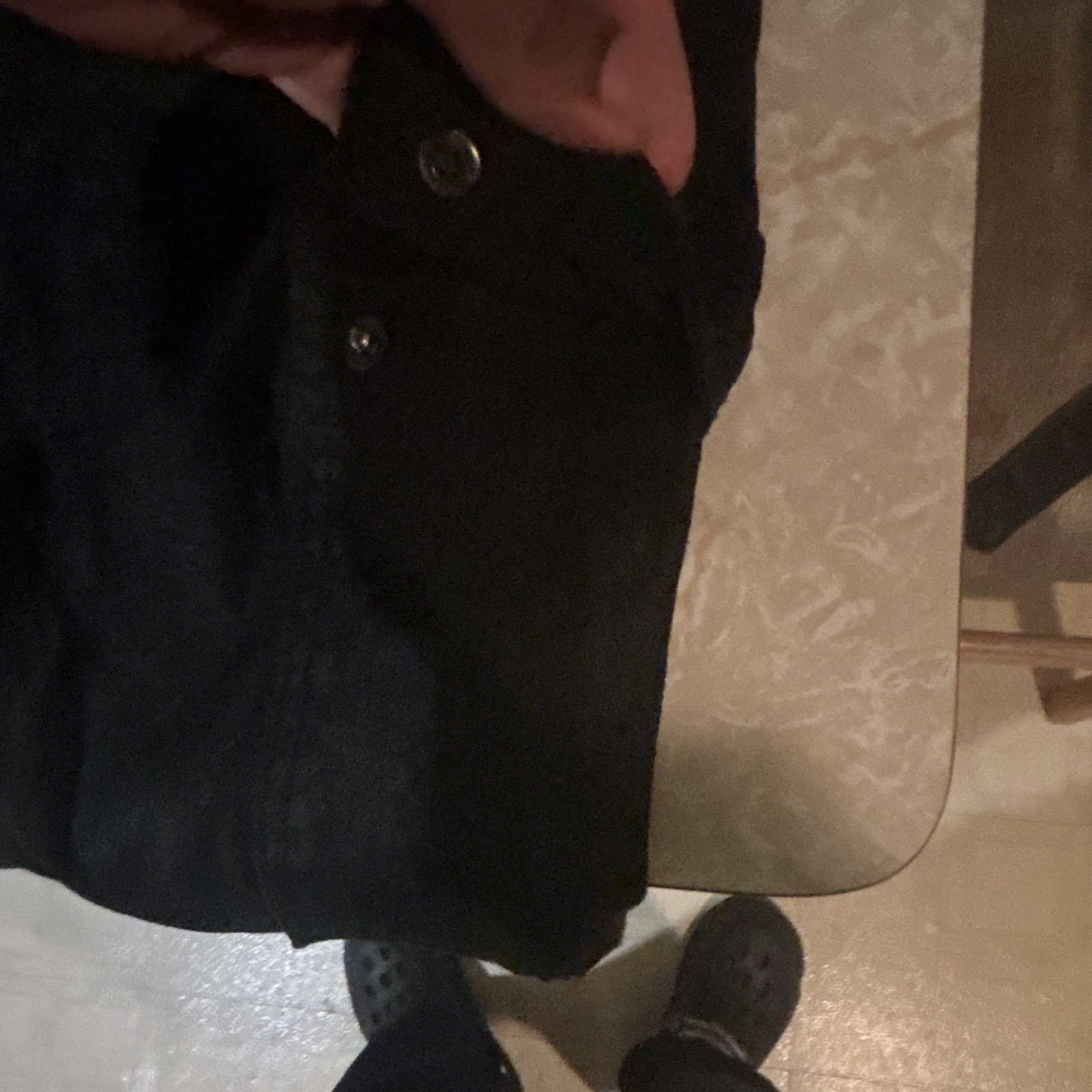 Waimea Men’s Skinny Fit Cargo Pants Black Cotton Denim Waist 34