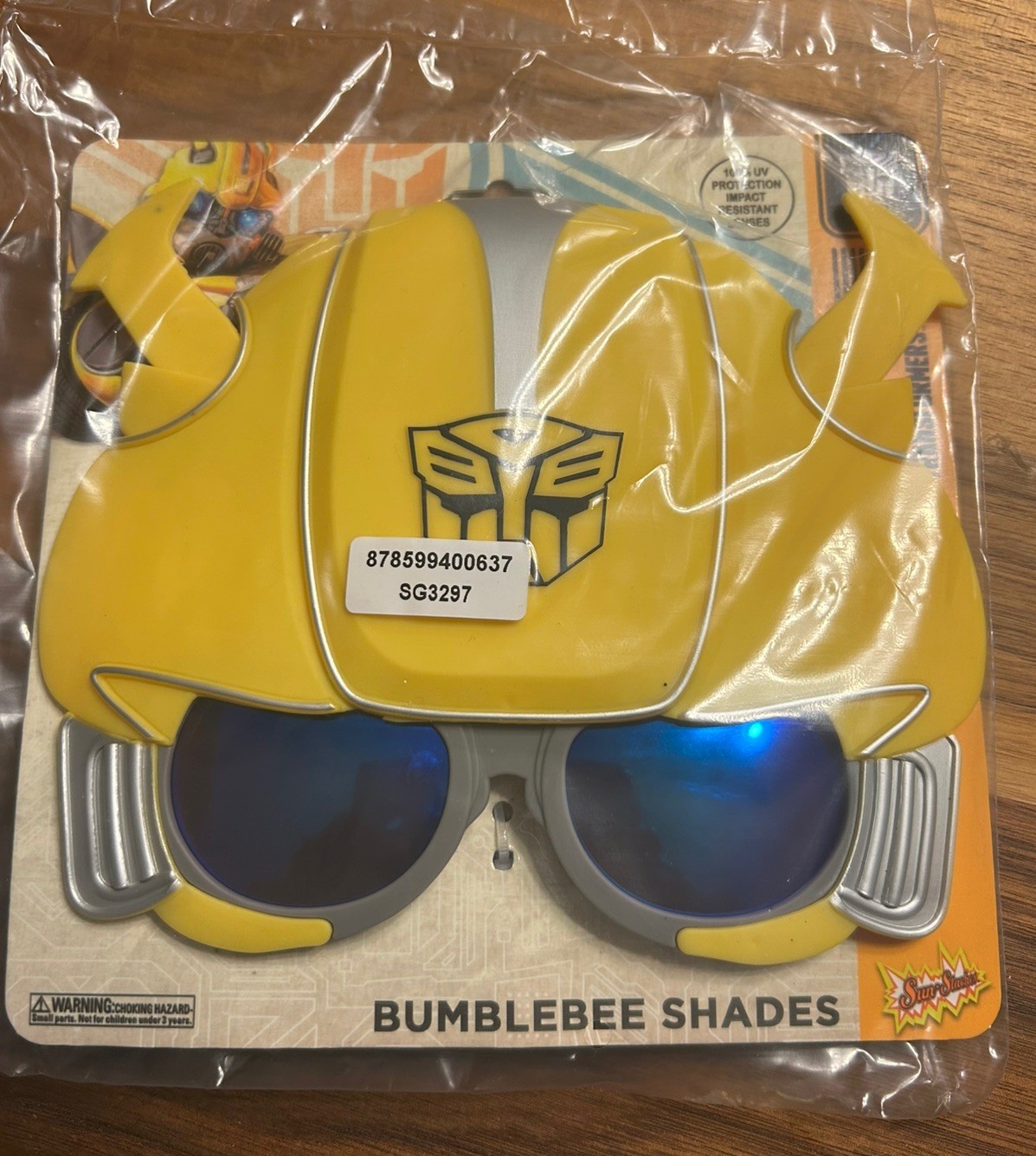 Transformers Bumble Bee Sunstaches 100% UV400 Protection