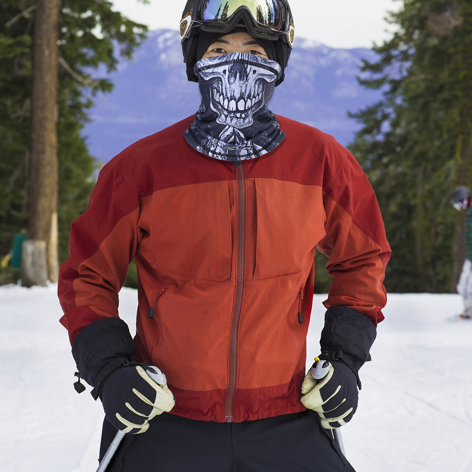 Skull Mask Neck Gaiter Scarf Headwear Halloween Mask Balaclava Face Mask Bandana