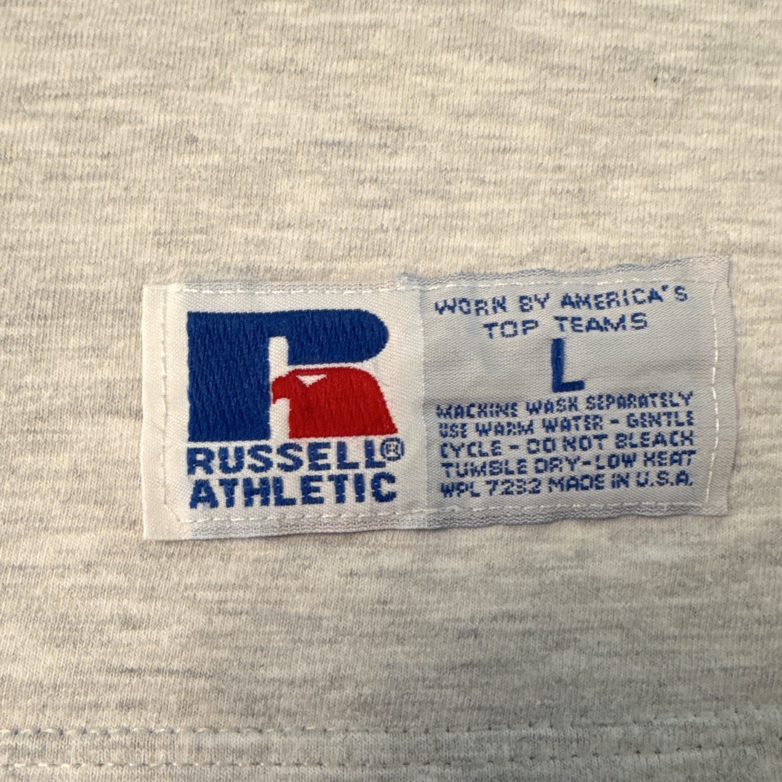 Vintage Russell Athletic Alabama Football SEC Graphic Long Sleeve Tee Gray L