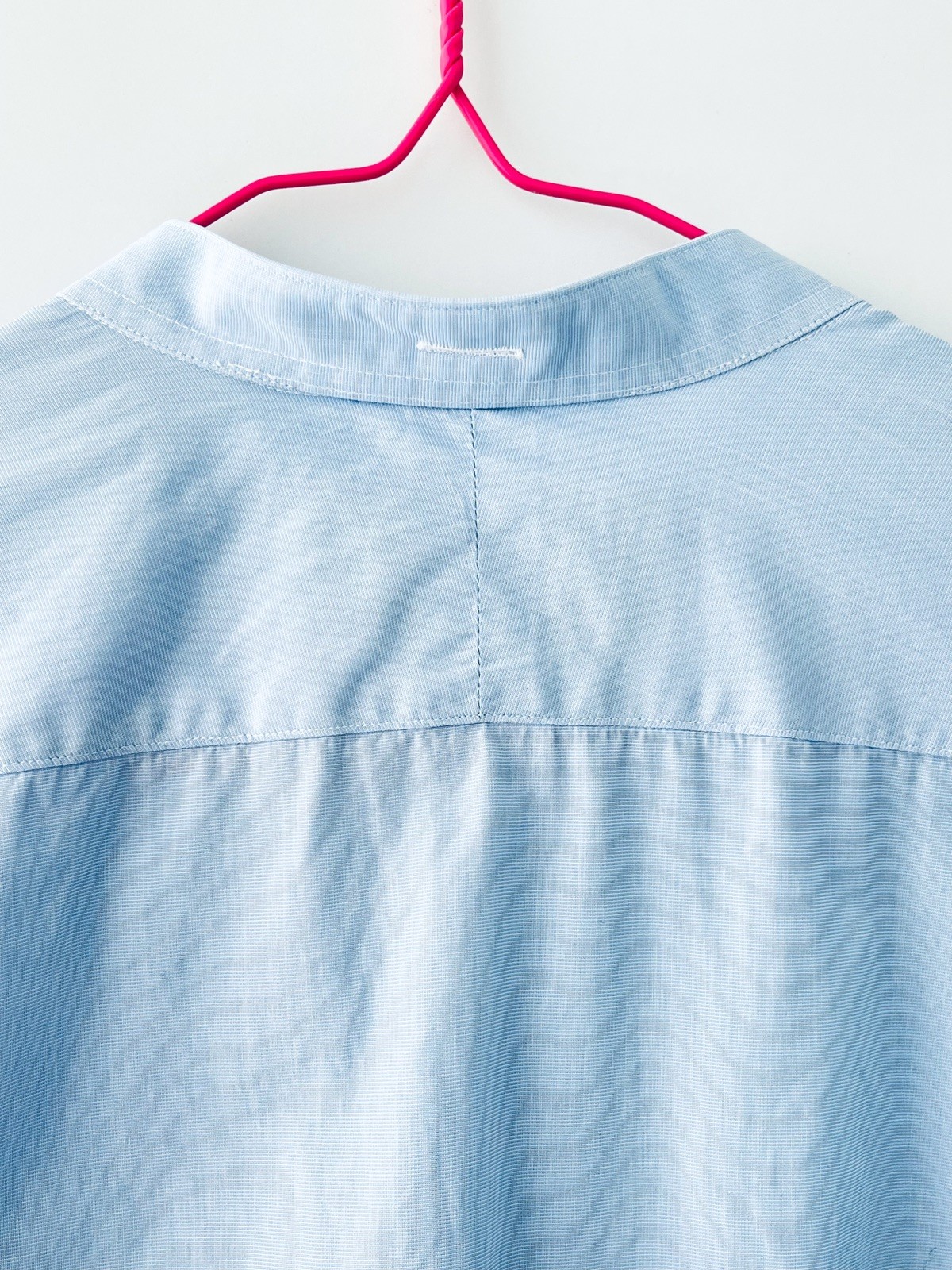 Ede & Ravenscroft Grandad Collar Shirt 15.5 39 Light Blue Cotton Royal Warrants