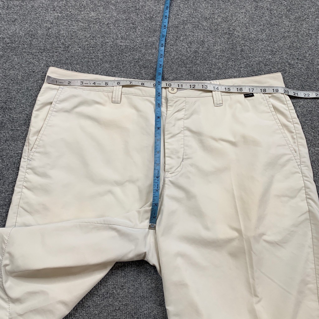 Travis Mathew Shorts Mens 38 Natural White Nylon Blend Stretch Performance