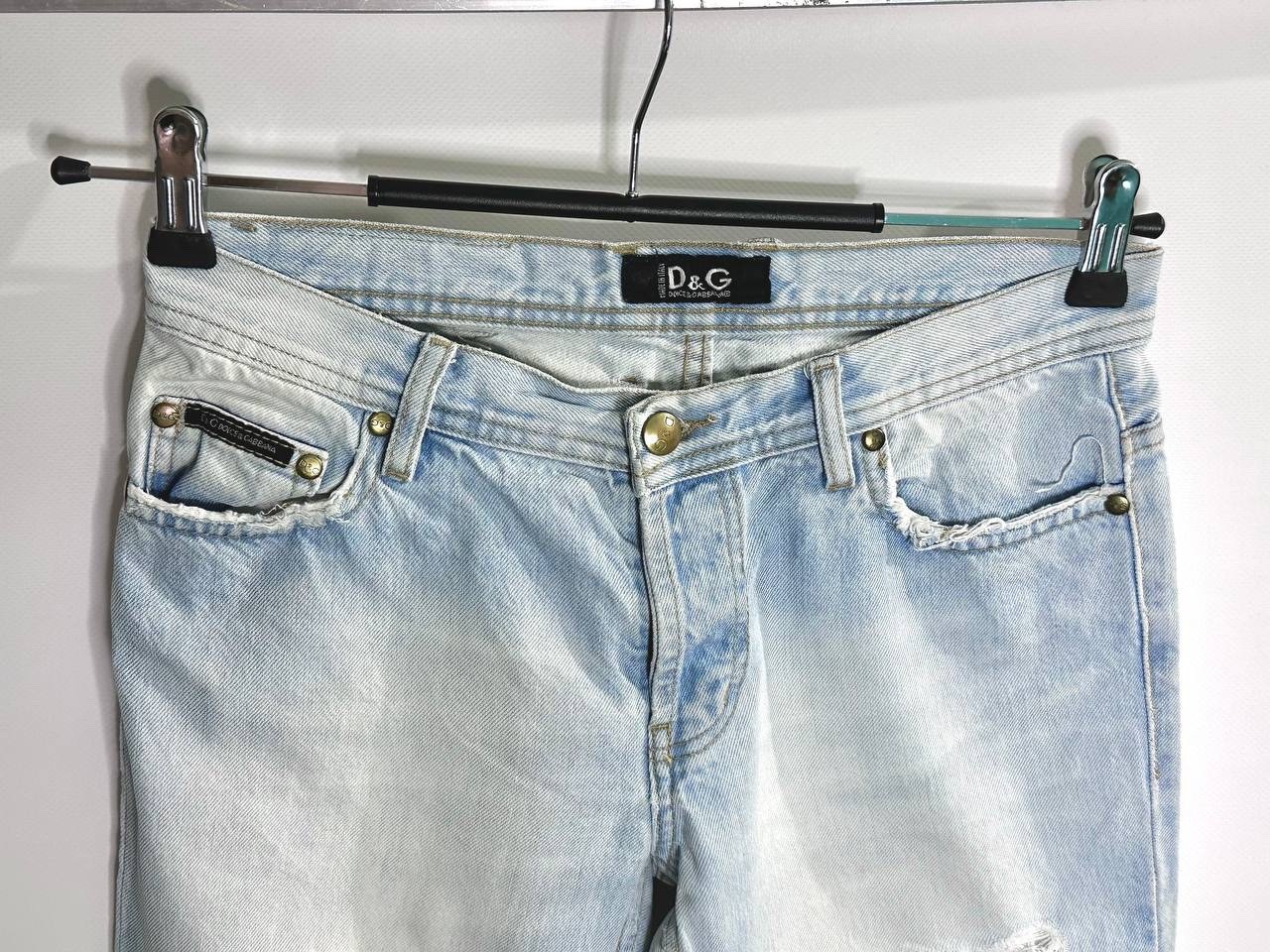 Vintage D&G Dolce Gabbana Ripped Destroyed Jeans Grunge Cult Denim Itierre 28