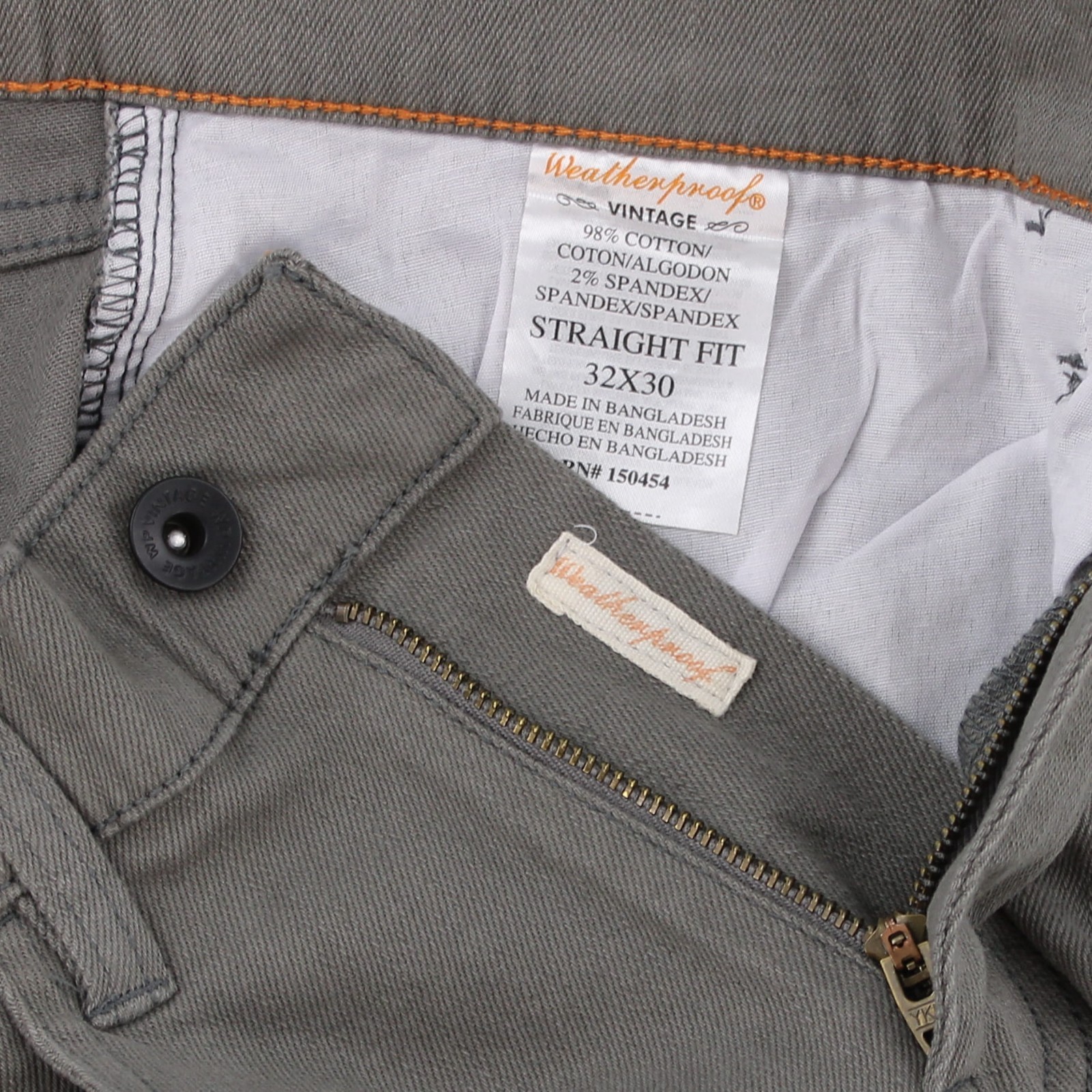 Weatherproof Vintage Comfort Pants, Men’s Straight Fit 5 Pocket Design Pants