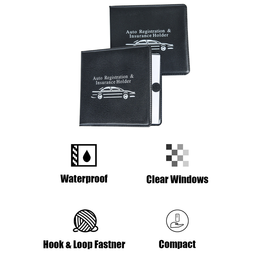 Auto Registration and Insurance Card Holder 2 Packs Car Document ID Holder Gl…