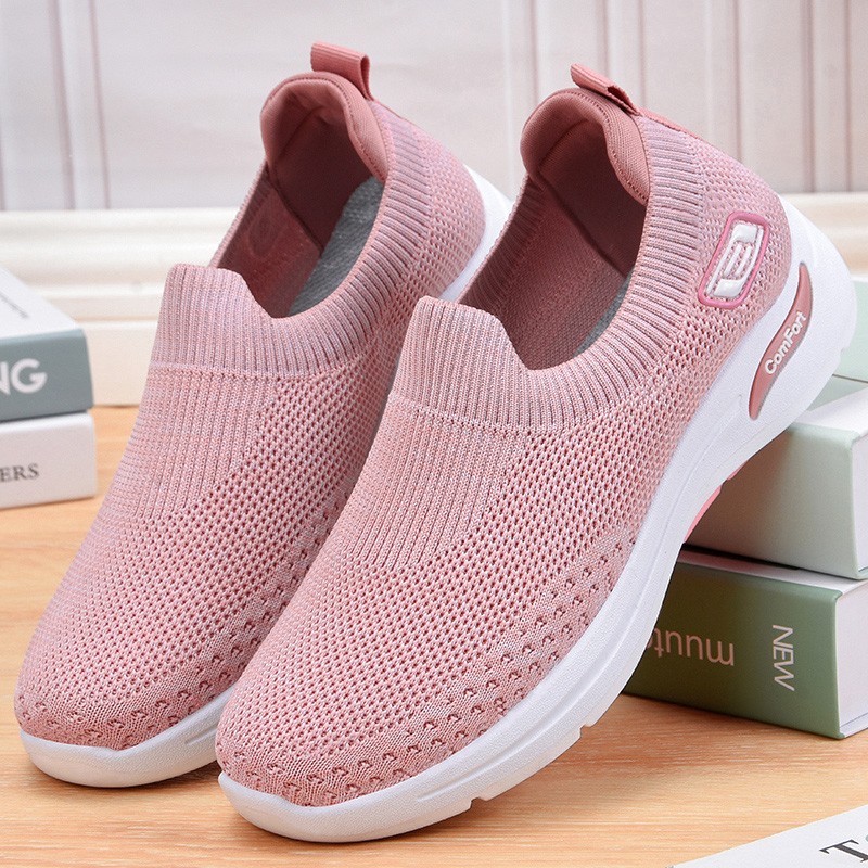 Women Orthopedic Sneakers with Cushion Slip On Walking Gym Comfy Fashion Shoes
