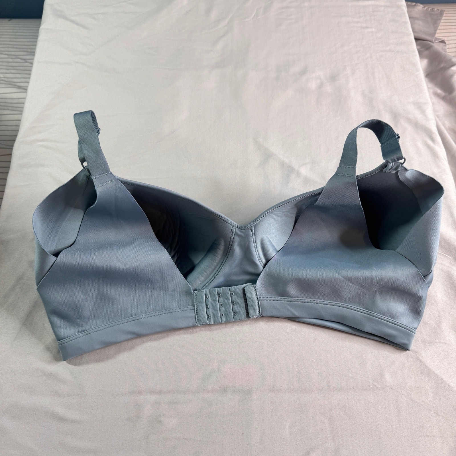 Warner’s Easy Does It Wire-Free T-Shirt Bra Blue 2XL Comfort Stretch