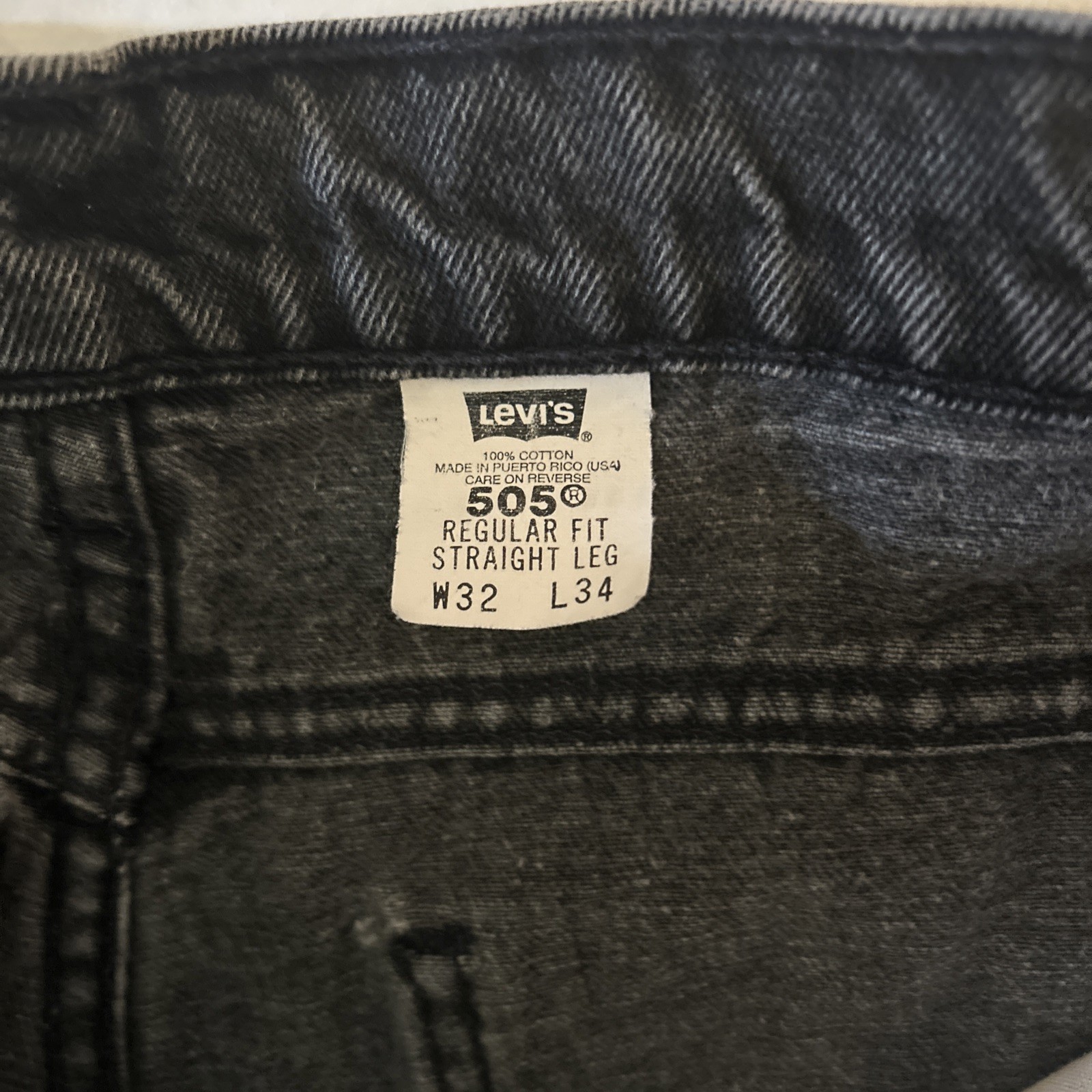 Vintage 90s Levis 550 Orange Tab Men 32×34 Relaxed Tapered Denim Jeans Zip Fly