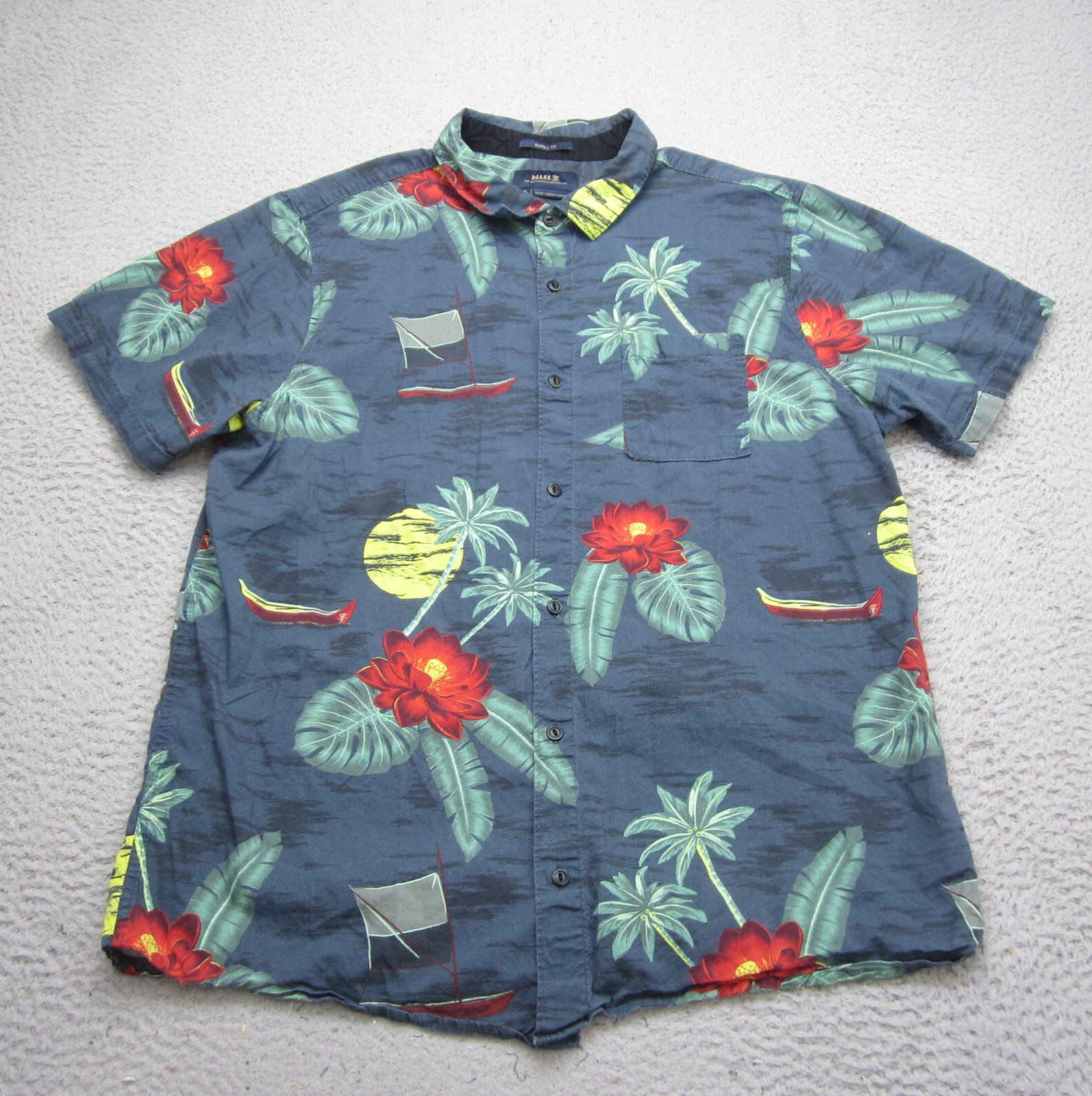 Roark Shirt Mens XL Button Up Jamie Thomas Capsule Hawaiian Camp Floral