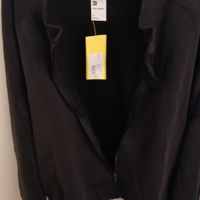 All in Motion Dynamic Flex Full Zip Track Jacket Black Women’s Plus 4X