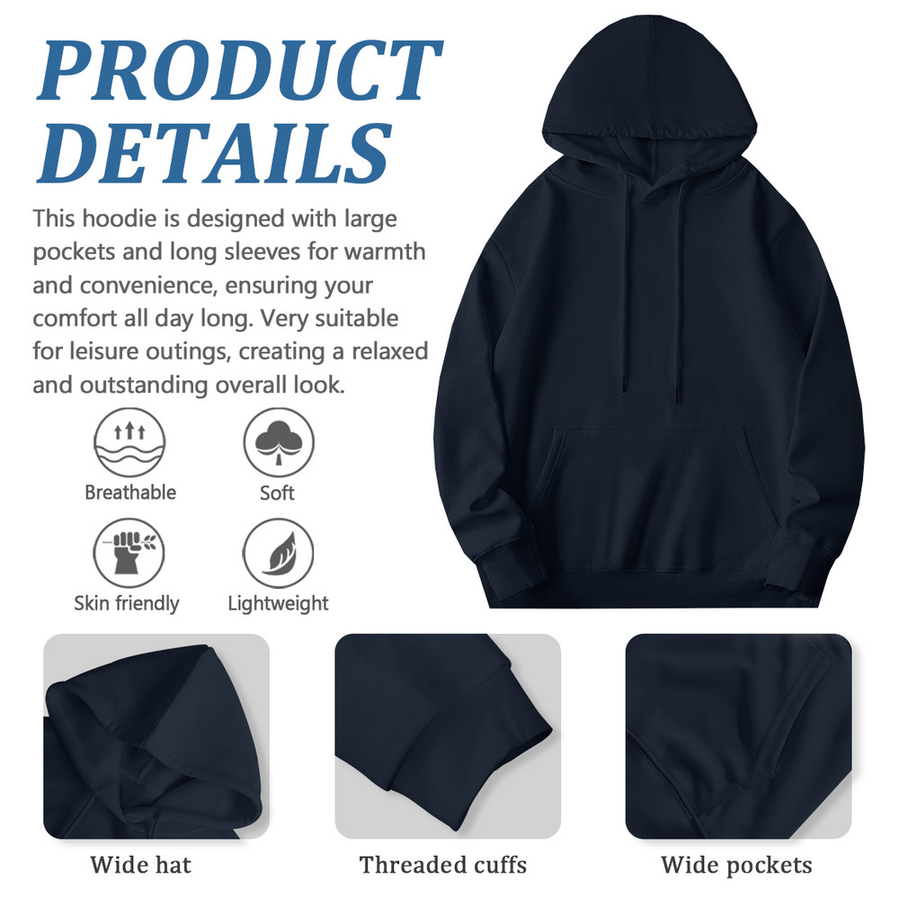 Custom Personalized Hoodie Sweatshirt Print Your Logo Photo Text Unique Gift