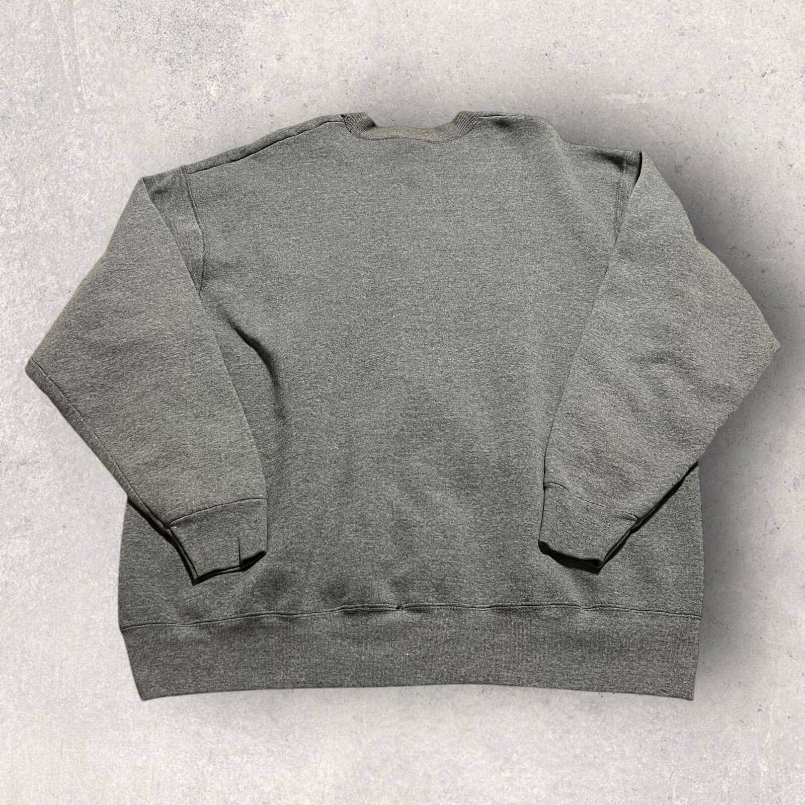 Vintage 90s Streetwear Mens XXXL Faded Blank Heavyweight Crewneck Sweatshirt Y2K