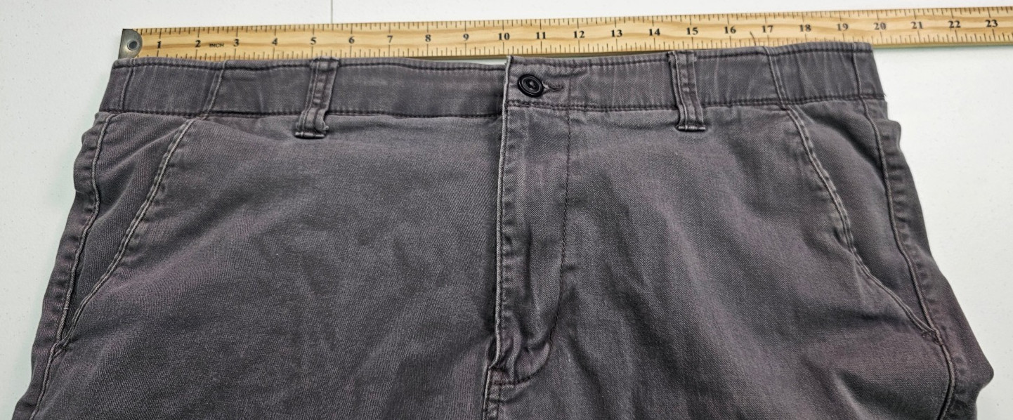 Iron Co Mens Shorts 38 Grey Flex Waistband Comfort Stretch Flat Front 1435250S