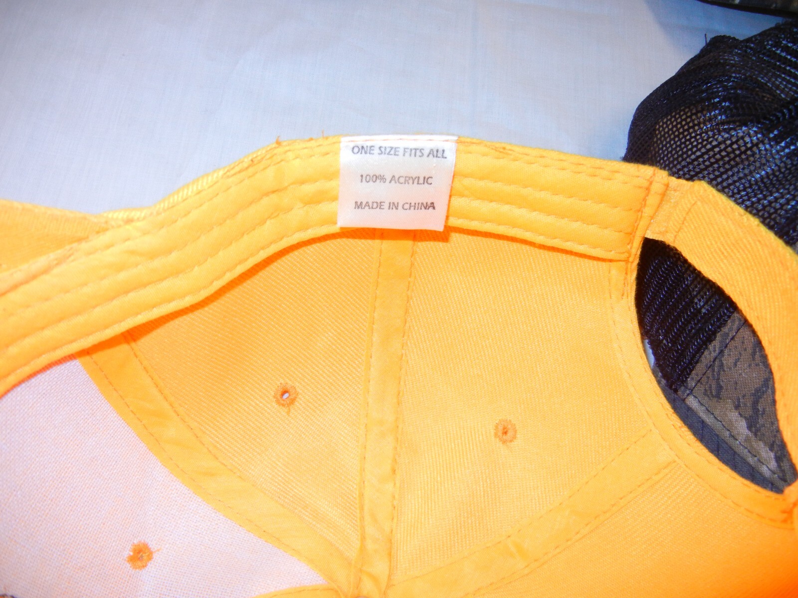 Lot of 4 Ball Caps Hats – One Size – Hook & Loop Back – See Seller Description
