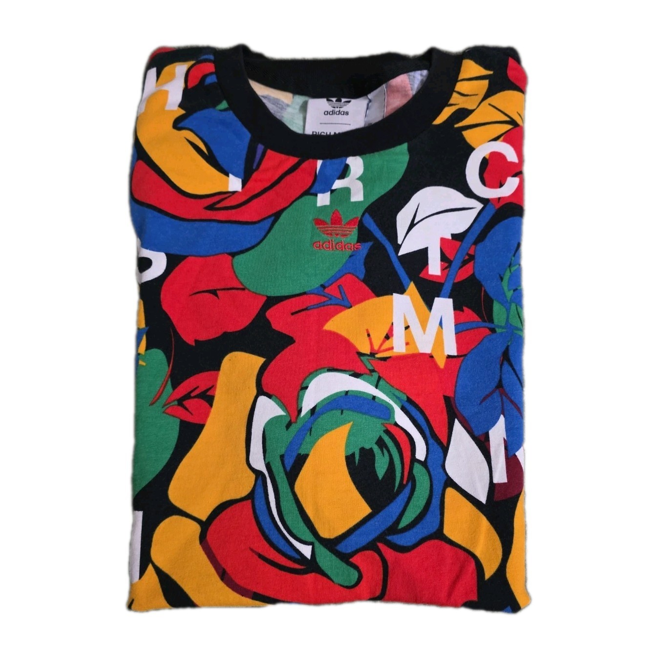 Adidas Originals US Size L RICH MNISI All Over Print Loose Tee T Shirt Top